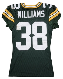 2011 Tramon Williams Game Used Green Bay Packers Home Jersey (Packers LOA)